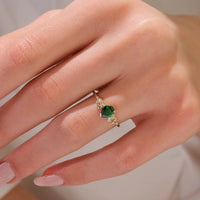 Pear Cluster Accent Ring