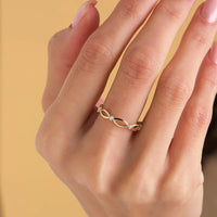 Infinity Twist Band Ring