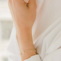 Lucky Seven Dangle Charm Bracelet