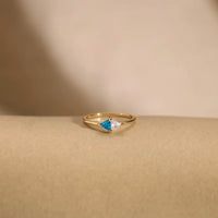 Toi et Moi Trillion Cut Two Stone Ring