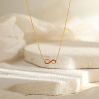 Pave Infinity Pendant Necklace