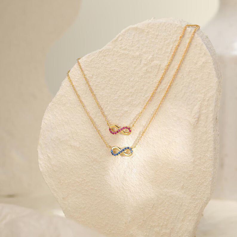 Pave Infinity Pendant Necklace