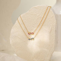 Pave Infinity Pendant Necklace