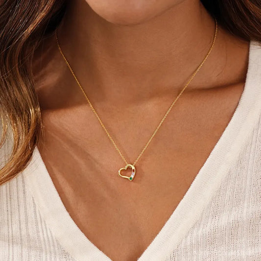 Open Heart Necklace
