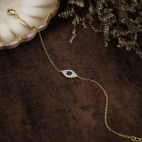 Blue Evil Eye Charm Bracelet