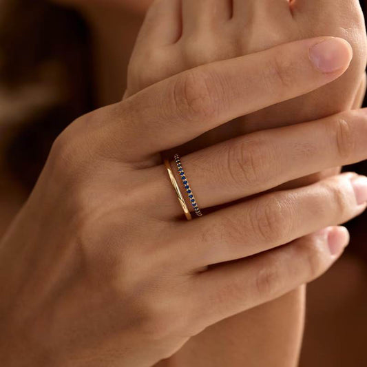 Double Rail Split Band Ring