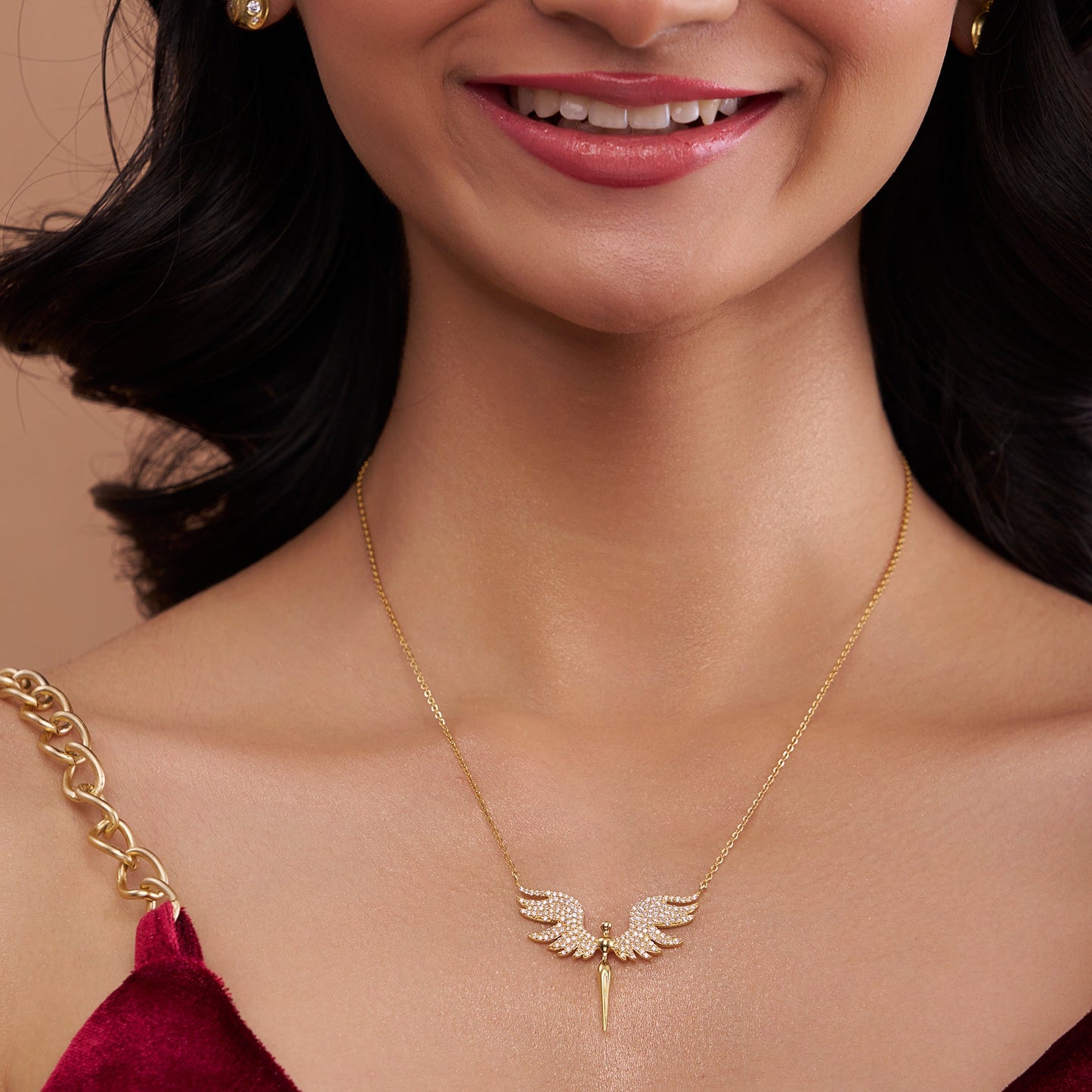 Angle Wings Fancy Necklace - KYMEE