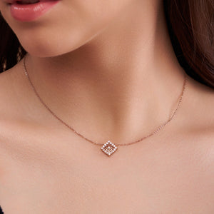 Classy Square Necklace - KYMEE