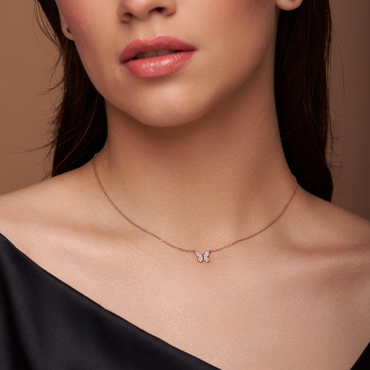 Dazzling Butterfly Necklace - KYMEE