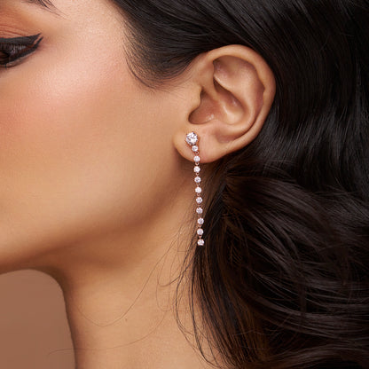 Diamond Linear Earring