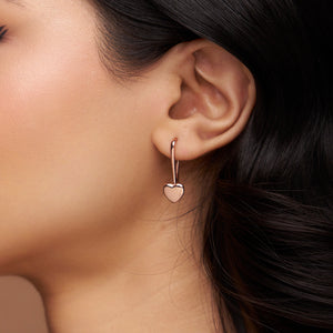 Heart-Shaped Dangle Earring - KYMEE