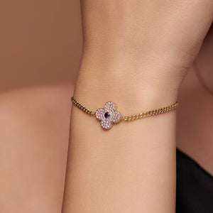 Shimmering Clover Bracelet - KYMEE
