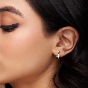 Glistening Star-Shaped Earrings - KYMEE