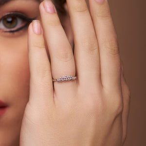 Stunning Unique Style Diamond Ring - KYMEE