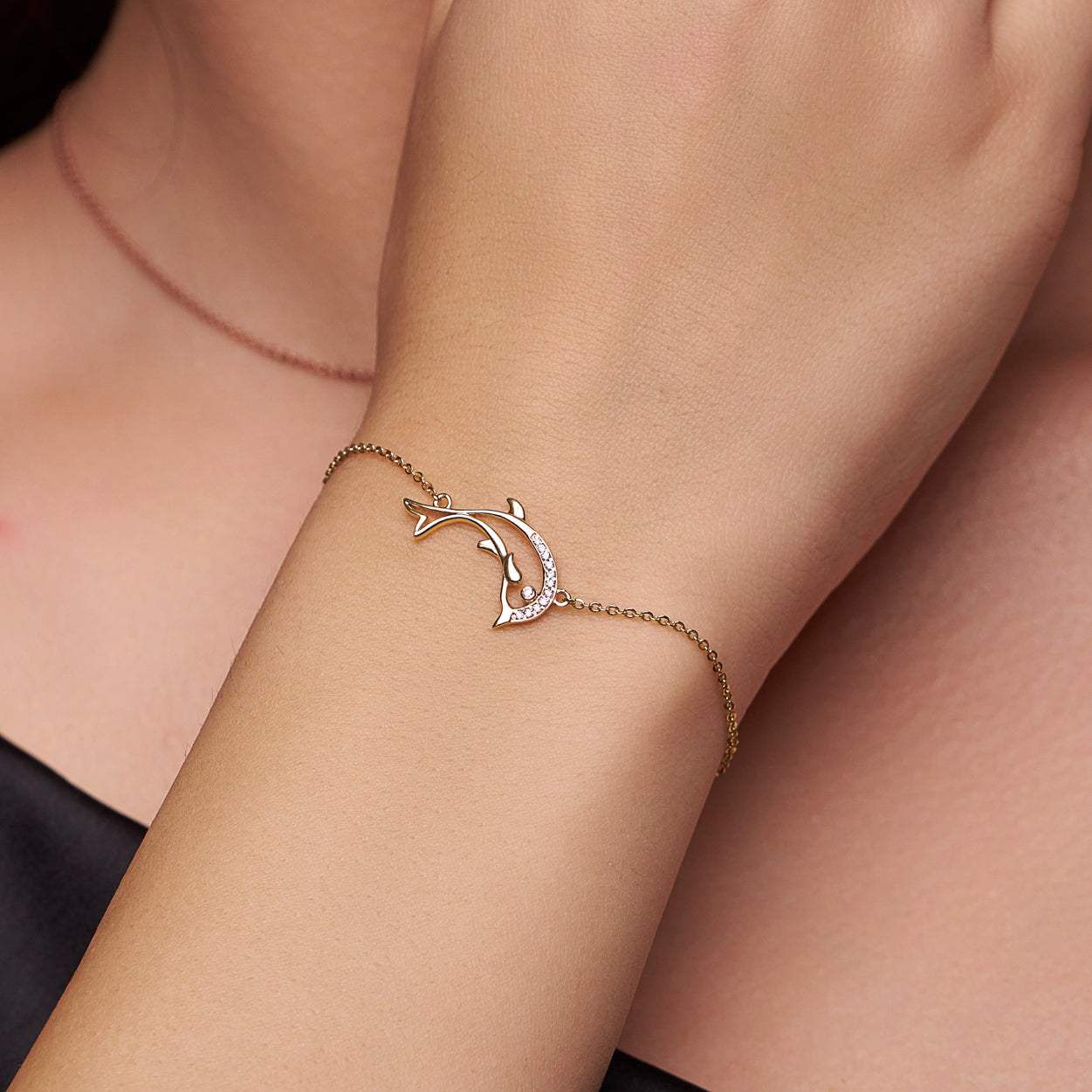 Dolphin Charm Bracelet - KYMEE