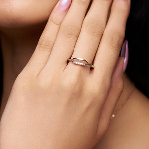 Zero Number Style Diamond Ring - KYMEE