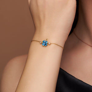 Elegant Floral Charm Bracelet - KYMEE