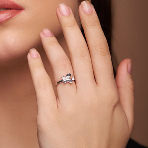 Intricate Butterfly Open Ring - KYMEE