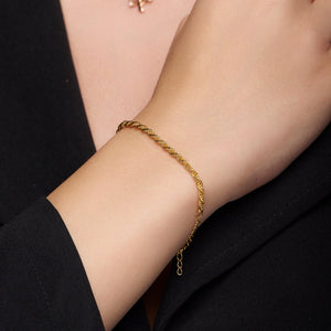 Timeless Silver Rope Chain Bracelet - KYMEE