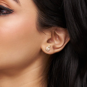 Elegant Ladybug Diamond Stud - KYMEE