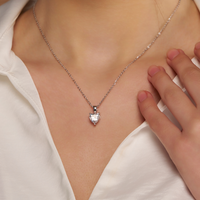 Heart Solitaire Pendant Necklace