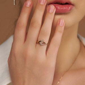 Stunning Fancy Design Silver Ring - KYMEE