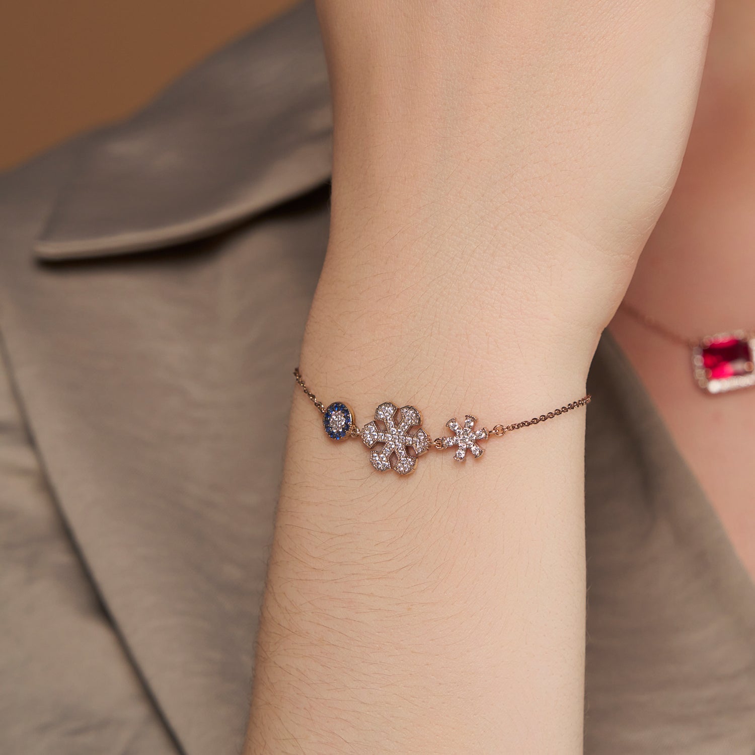 Fancy Diamond Set Bracelet - KYMEE