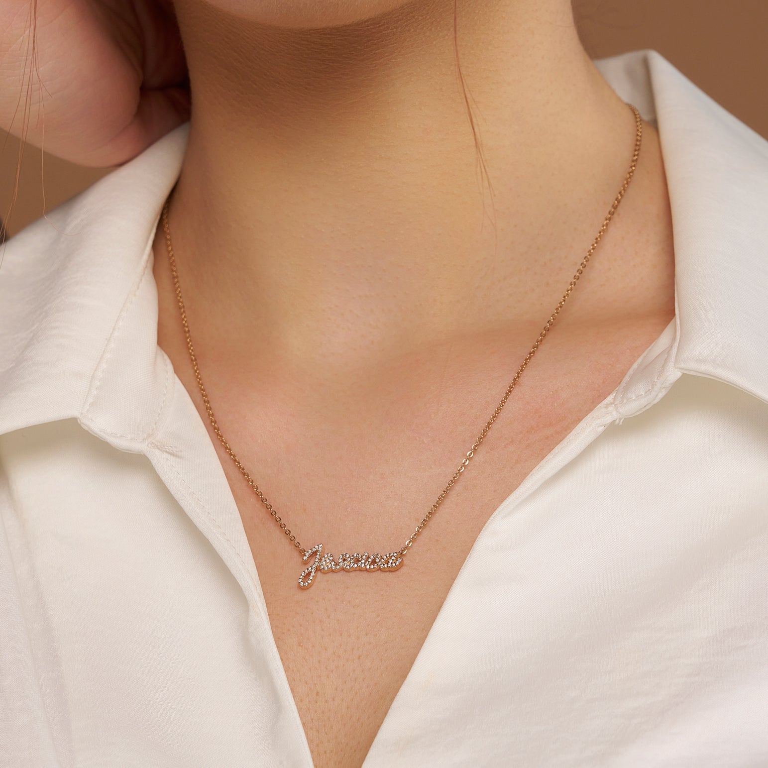 Personalized Name Diamond Necklace