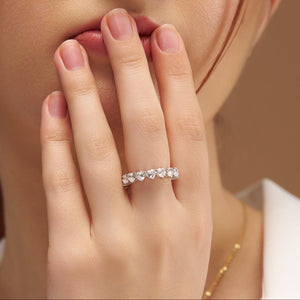 Full Heart Diamond Eternity Ring - KYMEE