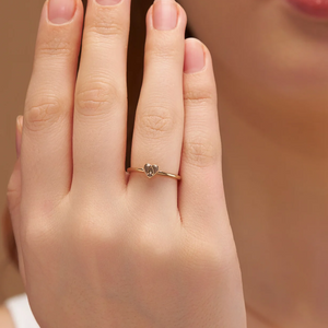 A Engraved Heart Ring - KYMEE