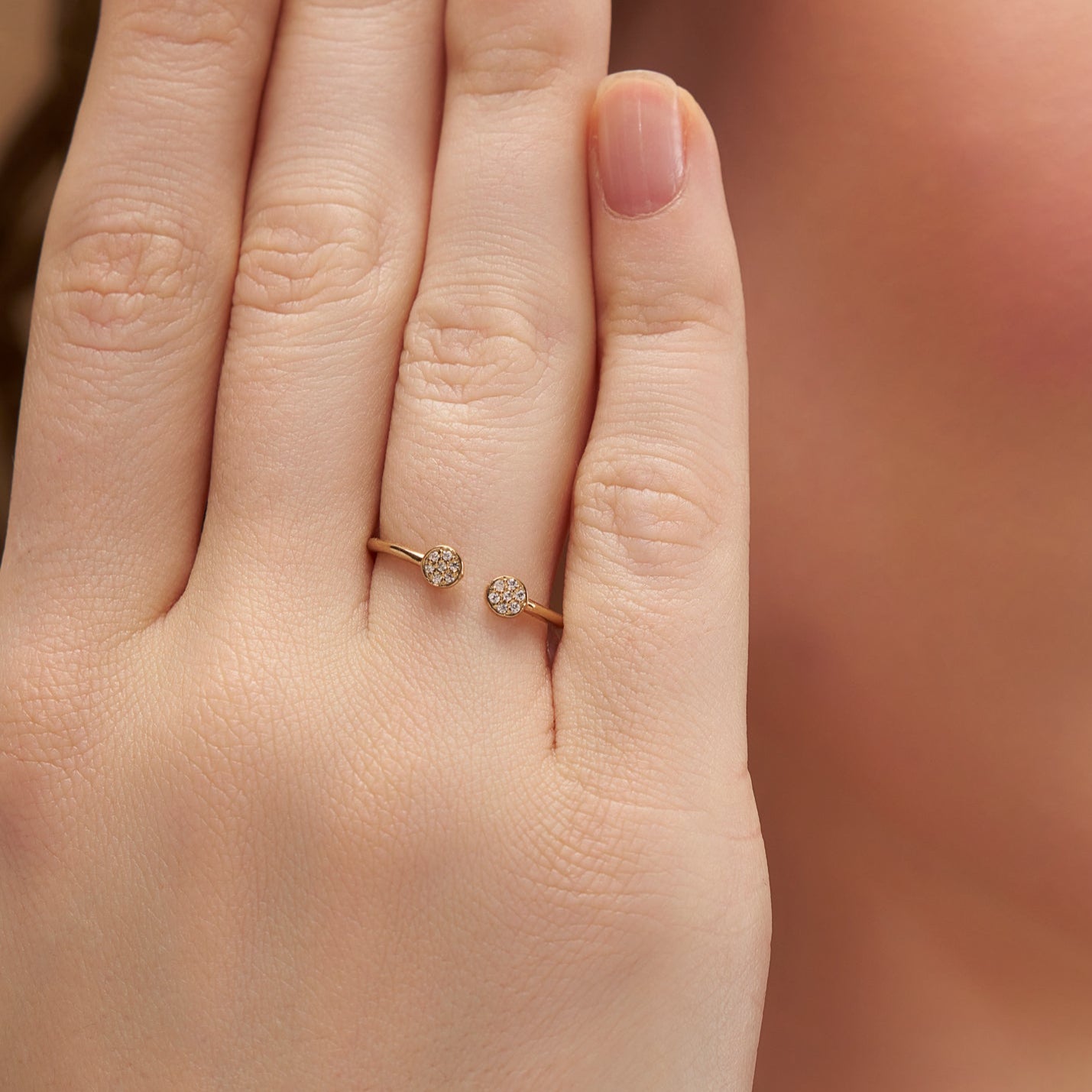 Twin Circle Diamond Ring - KYMEE