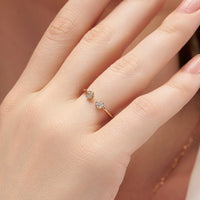 Twin Circle Diamond Ring - KYMEE