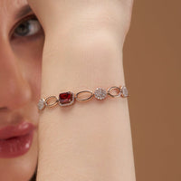 Exquisite Diamond Silver Bracelet - KYMEE