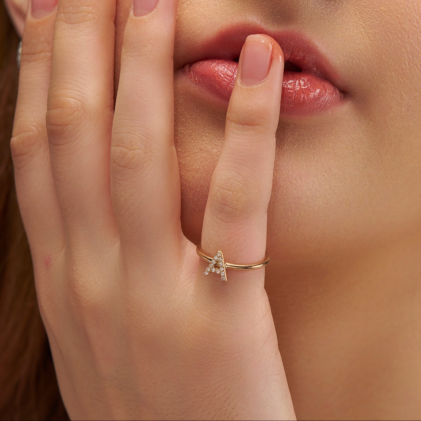 A Initial Diamond Ring - KYMEE