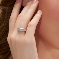 Timeless Pave Silver Band - KYMEE