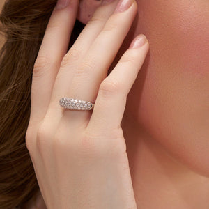 Timeless Pave Silver Band - KYMEE