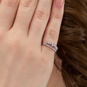 Sparkling Crown Style Ring - KYMEE