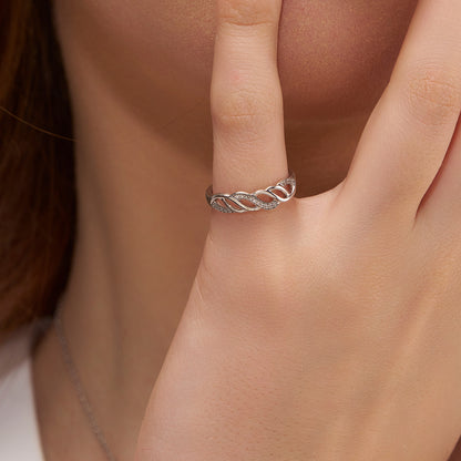 Delicate Braided Knot Ring