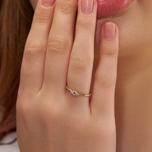 Diamond Eye Stackable Ring - KYMEE