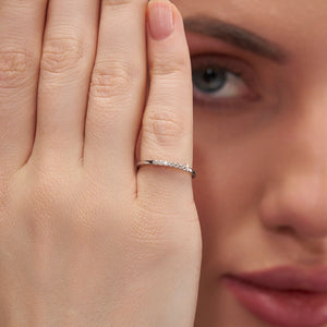 Half Eternity Diamond Band - KYMEE