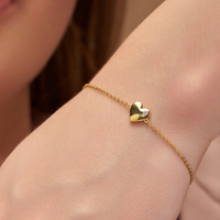 Silver Love Charm Bracelet - KYMEE
