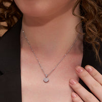 Dainty Pave Heart Necklace - KYMEE