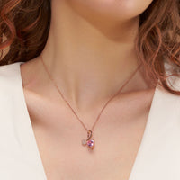 Dual Heart Diamonds Necklace - KYMEE