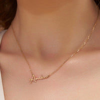 Handwritten Style Name Necklace - KYMEE