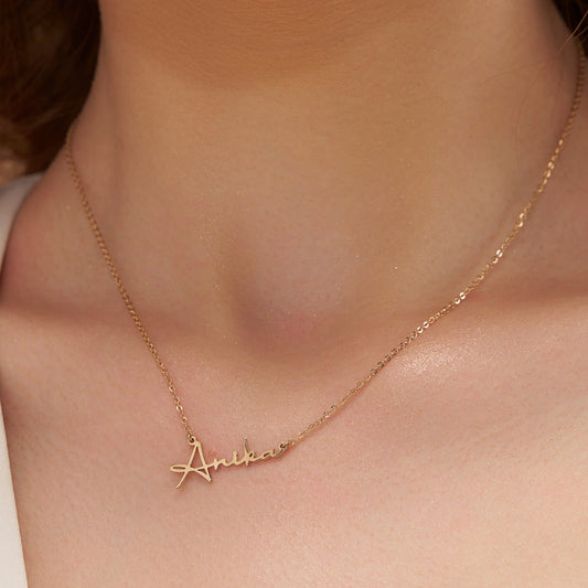 Handwritten Style Name Necklace - KYMEE