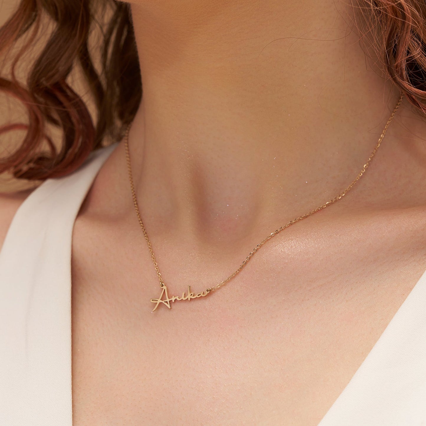 Handwritten Style Name Necklace - KYMEE