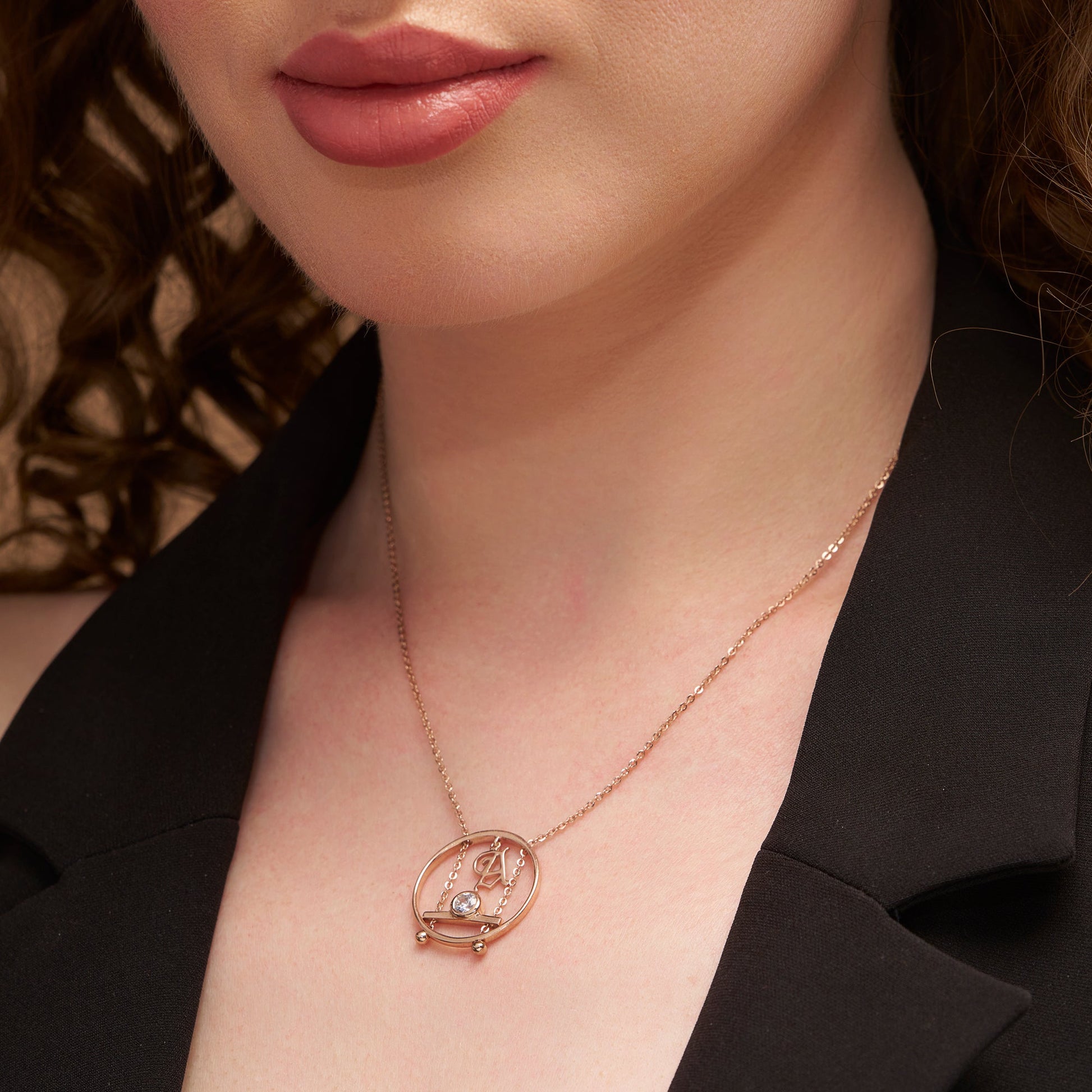 Custom Initial Diamond Necklace - KYMEE