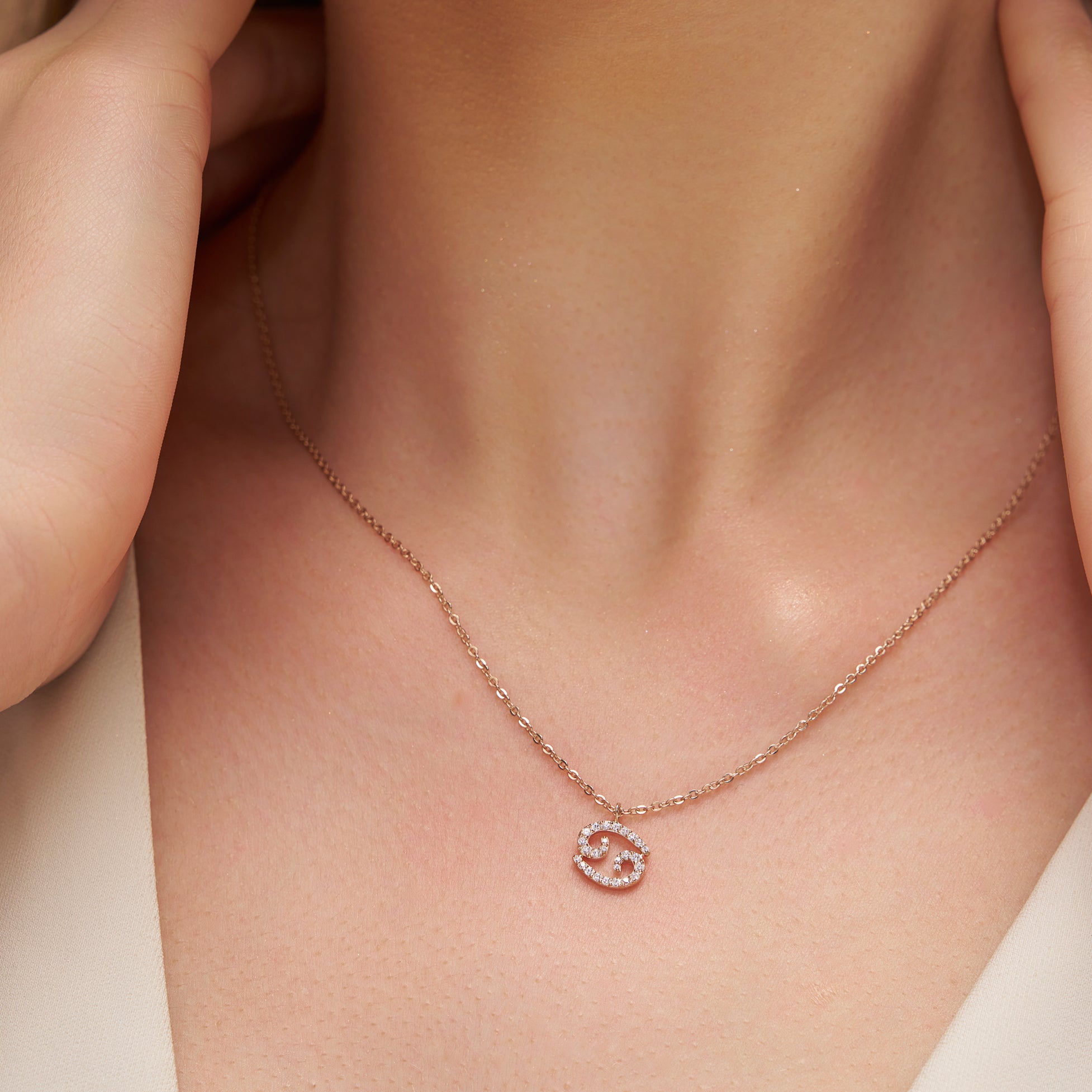 Cancer Zodiac Sign Necklace
