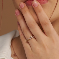 Infinity Twist Diamond Ring - KYMEE