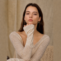Open Teardrop Drop Earrings